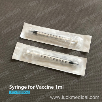 Disposable COVID Vaccine Syringe Empty